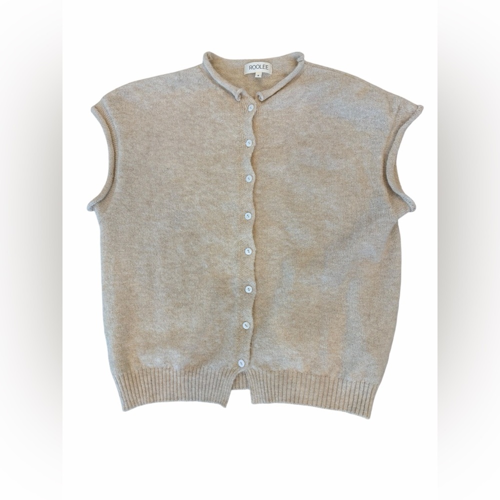 Roolee Cream Knit Button-Up Tank - Picture 3 of 5
